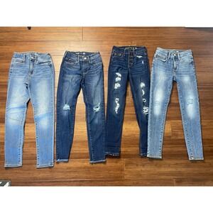 Girls Jeans lot of 4 size 10 Old Navy Jeans Justice Jeans girls skinny